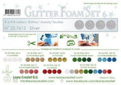 LeCrea Glitter Foam A4 - Silber