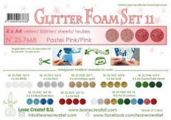 LeCrea Glitter Foam A4 - Rosa