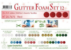 LeCrea Glitter Foam A4 - Rot