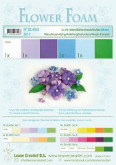 LeCrea Flower Foam Sortiment 2 - Blau-Violett