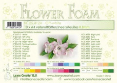 LeCrea Flower Foam Blätter - Off Weiss