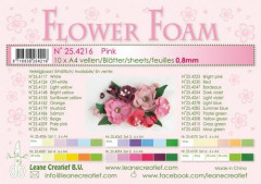 LeCrea Flower Foam Blätter - Rosa