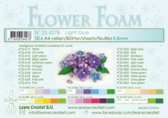 LeCrea Flower Foam Blätter - hellblau