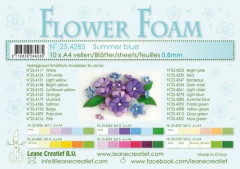 LeCrea Flower Foam Blätter - Sommerblau