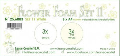 LeCrea Flower Foam Set 11 - Weiss Farben