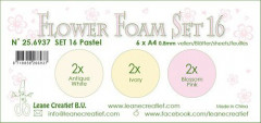 LeCrea Flower Foam Set 16 - Pastel Farben 1
