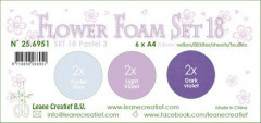 LeCrea Flower Foam Set 18 - Pastel Farben 3