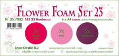 LeCrea Flower Foam Set 23 - Bordeaux Farben