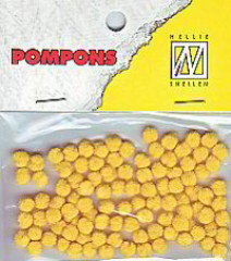 Mini Pompons - Narzissen Gelb