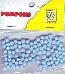 Mini Pompons - babyblau