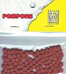 Mini Pompons - Rost Braun