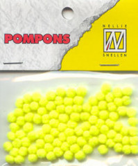 Mini Pompons - neongelb