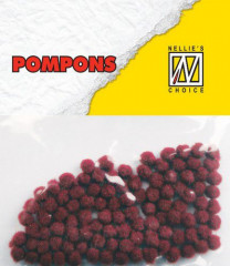 Mini Pompons - Burgund