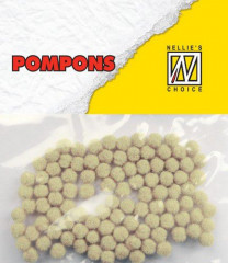 Mini Pompons - Ecru
