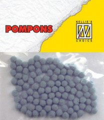 Mini Pompons - Grau