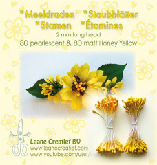 LeCrea Staubblätter - matt und pearl Honey yellow
