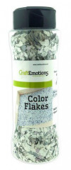 CraftEmotions Color Flakes - Granit Weiß Grau Paint Flakes