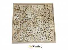 Holzornament Box - Alphabet basic gross