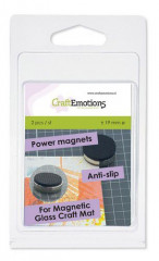 CraftEmotions 2 Power Magnets anti slip for magnetic media mat