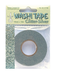 Washi tape glitter silber