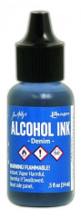 Alcohol Ink - Denim