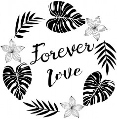 Holzstempel - Forever Love