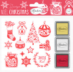 Aladine Foam Stamps Set - Classic Christmas