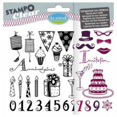 Aladine Clear Stamps - Adult Birthday