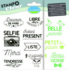 Aladine Clear Stamps - Phrases Expressions
