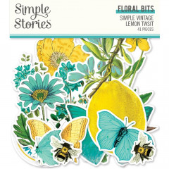 Simple Vintage Floral Bits - Lemon Twist