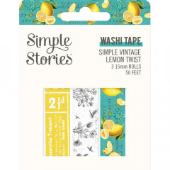 Simple Stories Washi Tape - Lemon Twist