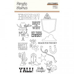 Simple Stories Clear Stamps - Howdy