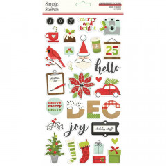 Simple Stories 6x12 Chipboard - Make it Merry