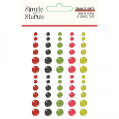 Simple Stories Enamel Dots - Make it Merry