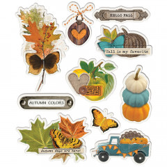 Simple Vintage Layered Sticker - Country Harvest
