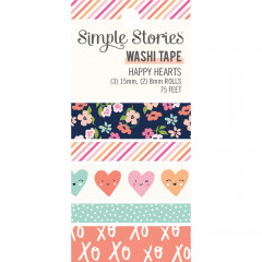 Simple Stories Washi Tape - Happy Hearts