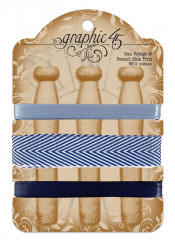 Graphic 45 Trim - Bon Voyage and French Blue