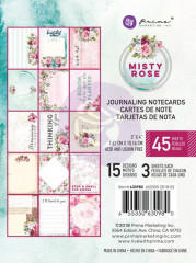 Misty Rose Journaling Cards 3x4