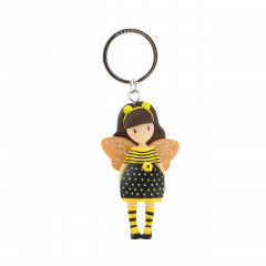 Gorjuss Moulded Keyring - Just Bee-cause