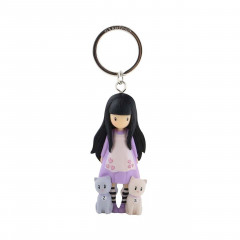 Gorjuss Moulded Keyring - Tall Tails