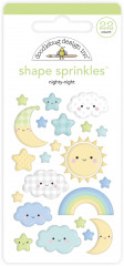 Sprinkles Adhesive Enamel Shapes - Nighty Night