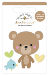 Doodle-Pops 3D Sticker - Bear Hug