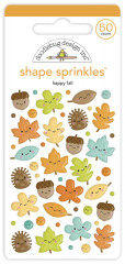 Sprinkles Adhesive Enamel Shapes - Happy Fall