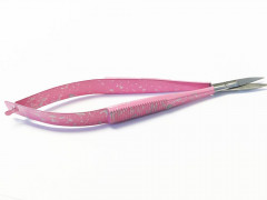 Fine Pointed Scissors Pink-Silver