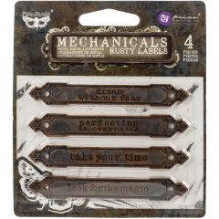 Finnabair Mechanicals Metal Embellishments - Rusty Labels