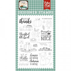 Clear Stamps - Give Thanks, Happy Fall