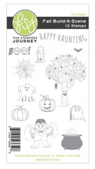 Fun Stampers Journey Rubber Stamps - Fall Build-A-Scene