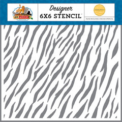 Carta Bella 6x6 Stencil - Zebra