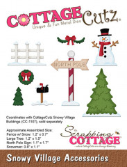 Cottage Cutz Die - Snowy Village Accessories