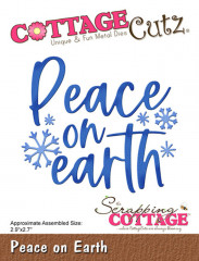 Cottage Cutz Die - Peace on Earth